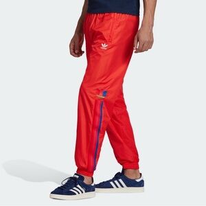 Adidas Originalals 3D Trefoil 3-Stripes Track/Wind Pant Red/Rainbow Size Medium